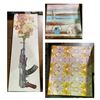 Image 1 : Brent Ray Fraser "Floral Gun Bouquets" Limited Edition Print , M.V. $400 - includes 2 assorted moder