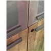 Image 3 : Modern Half-Glass Storage Office Cabinet - approx. 75" x 32" x 16" (no key)