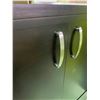 Image 2 : Dark Brown Wood Cabinet Bed w/ Drawer - approx. 46" x 43" x 25"