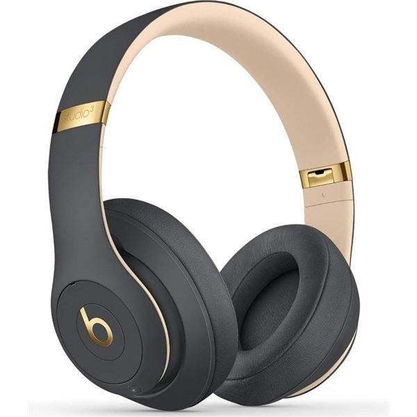 New - Beats Studio3 Wireless Headphones, RV: $479 - Shadow Gray, Noise Cancelling On-Ear (without bo