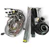 Image 1 : Group of assorted Colled Heavy-Duty Industrial Electrical Cables/Black PVC Rolls/New Heat Shrink Tub