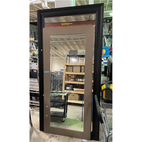 Group of 2 Modern Framed mirrors - approx. 90" x 45" & 78" x 36"