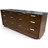 Image 1 : Modern Contemporary 6-Drawer Dresser Marble Like Top (Approx. 63x18x26)