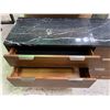 Image 4 : Modern Contemporary 6-Drawer Dresser Marble Like Top (Approx. 63x18x26)