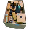 Image 1 : Box of Various Signs/Decor - Hands Up, Eyeglass Frame, Pineapple Candle Holder, Etc.