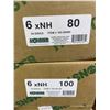 Image 3 : Stack of (8) Boxes Virginia Abrasives "Monster" Ceramic Floor Sanding Discs - 5" & 6" Assorted Grits