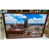 Image 2 : Large Framed European Cityscape Panoramic Wall Art & Aluminum Patio Heater Top Reflector Shield