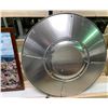 Image 3 : Large Framed European Cityscape Panoramic Wall Art & Aluminum Patio Heater Top Reflector Shield