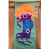 Image 2 : Paul Johnny, Green Felt Applique Scarf with Abstract Figures