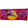 Image 2 : Paul Johnny, Red Felt Applique Scarf with Abstract Figures