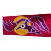 Image 3 : Paul Johnny, Red Felt Applique Scarf with Abstract Figures