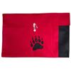 Image 1 : Paul Johnny, Felt Applique Bear Paw Pillow Case (Red/Black)