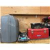 Image 1 : L2 - Mastercraft Red Metal Cantilever Tool Box with Assorted Contents