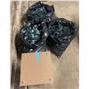 Image 2 : L2 - Group Lot of Three Bags of Holiday String Lights and Custom Gold/Clear Display Stand