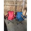 Image 1 : L2 - Pair of Folding Portable Outdoor Camping Chairs