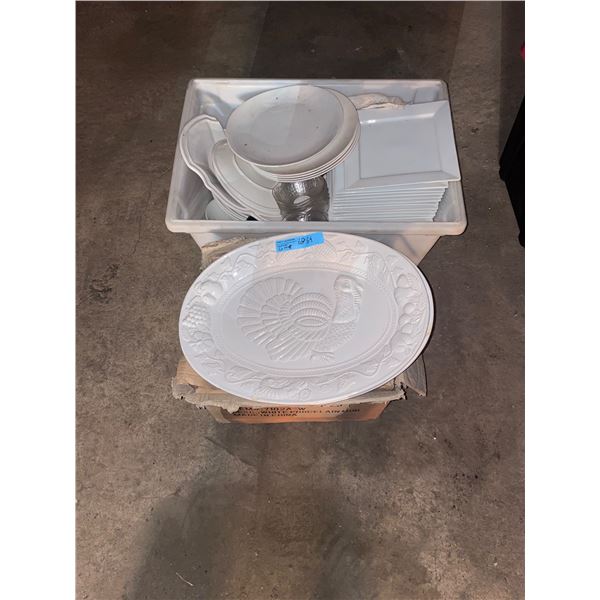 L2 - Bulk Lot includes Commercial Restaurant Dinnerware, Cups & Platter