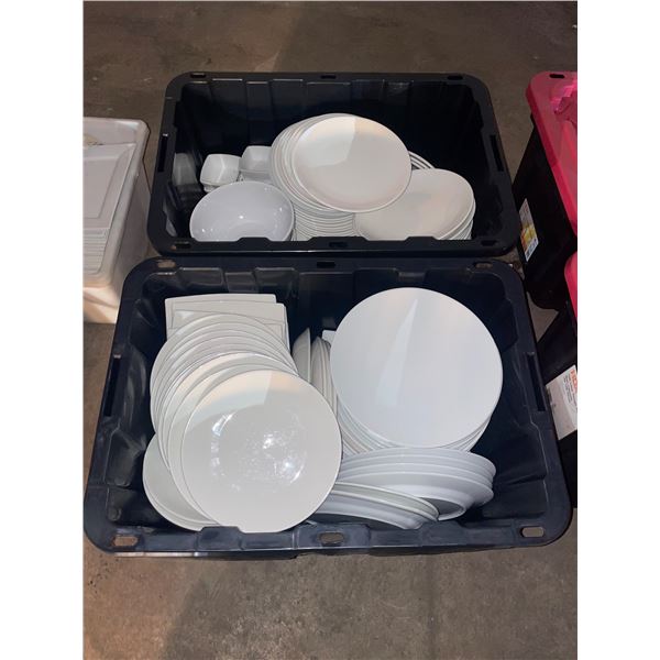 L2 - Bulk Lot includes Commercial Restaurant Dinnerware - 2 Totes