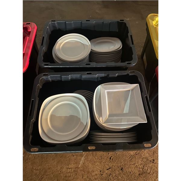 L2 - Bulk Lot includes Commercial Restaurant Dinnerware - 2 Totes