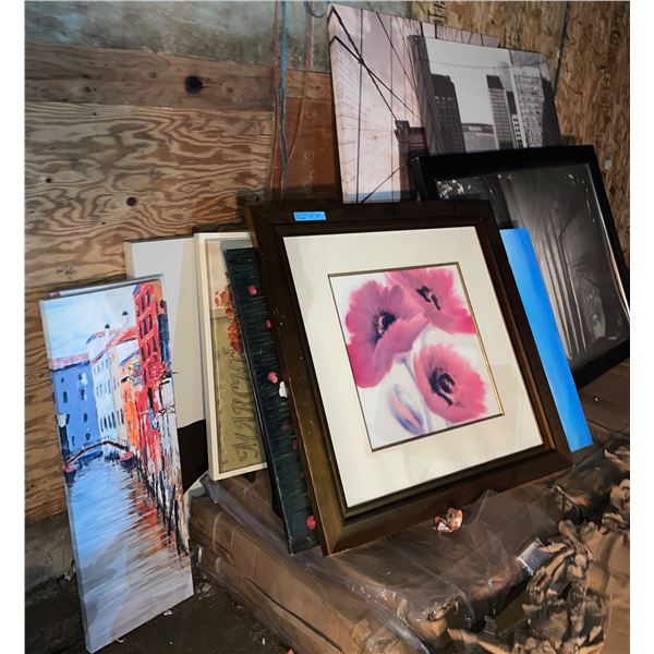 L2 - Bulk Lot of Assorted Decorative Wall Art & Framed Print