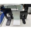 Image 4 : Computer Keyboards, Desktop Wire Rack & Assorted Metal Bookends Lot