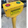 Image 3 : Yellow Heavy-Duty Trailer Stabilizing Jack Stand (Missing parts - Untested)