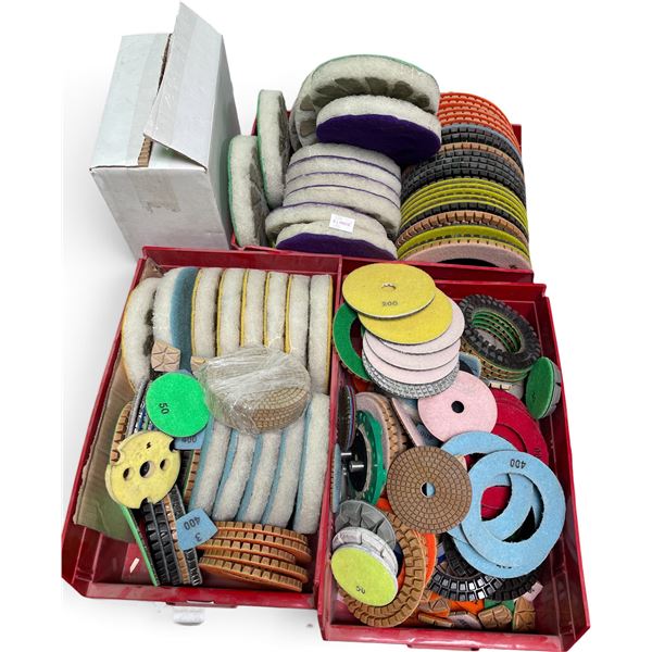 Large Group of New Sanding & Polishing Pads - assorted Sizes & Models, approx. 100 pcs