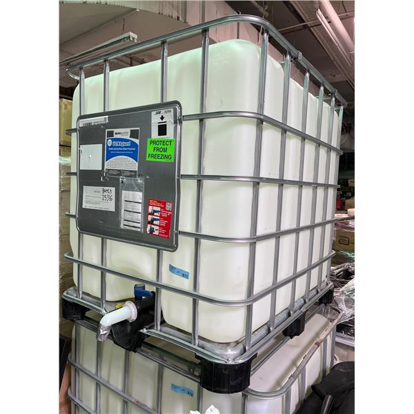 Standard Intermediate Bulk Container (IBC) housed in protective Metal Cage