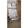 Image 2 : L2 - Heavy-Duty Multi-Position Aluminum Folding Ladder - 5 Step can be Extended to 10 Steps