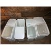 Image 1 : L2 - Set of 4 - Commercial Flour Bins / Mobile Food Storage Containers