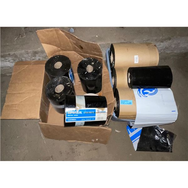 L2 - Group Lot of Multiple Rolls of Henry Blueskin SA Membrane Roll Lot / Self-Adhered Waterproofing