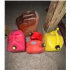 Image 1 : L2 - Assorted Lot of 5 Jerry Cans - Includes a Vintage Metal Jerry Can