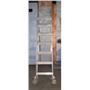 Image 1 : L2 - Rolling Aluminum Mobile Warehouse / Library Ladder