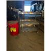 Image 2 : L2 - Lot of VEVOR 3-Tier Rolling Stainless Steel Utility Cart & Justrite Oily Waste Can