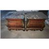 Image 1 : L2 - Set of 2 Traditional Style Marble-Top Nightstands - 32" x 22"