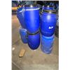 Image 2 : L2 - Lot of 9 Blue Plastic Open-Head Storage Drums / Barrel