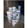 Image 1 : L2 - Large Group of Assorted 5-Gallon Pails & Buckets Lot: includes Paint, Adhesives & Lubricant - S