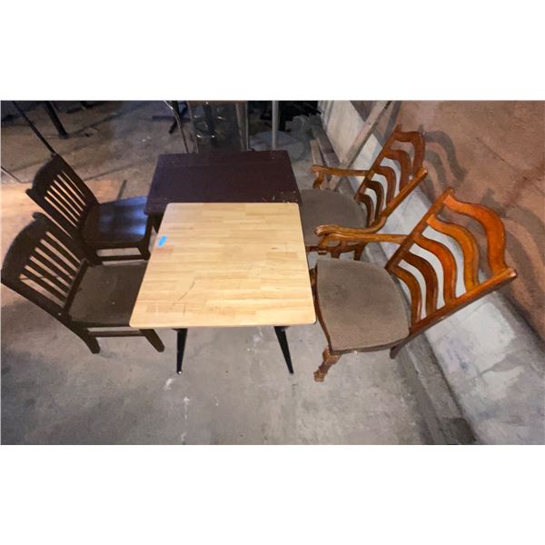 L2 - Group of 5 Chairs and 2 Tables