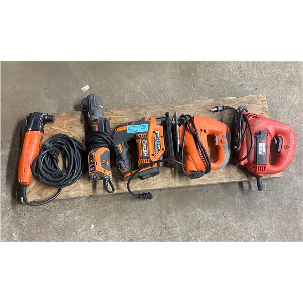 L2 - Power Saws & Multi-Tools (Mastercraft 054-8289-8, Ridgid R2851 & R8832, Black & Decker JS515-CA