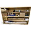 Image 1 : Shelf Contents Lot - includes assorted New Shoes/bags, Framed Art/ New Bed Frame & More