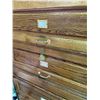 Image 2 : Set of 2 Vintage Wooden File Cabinets w/ Keys - approx. 36" x 2&" x 30" each