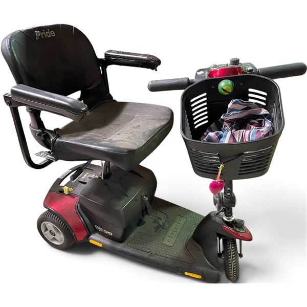 Red 3-Wheel Mobility Travel Scooter - Untested