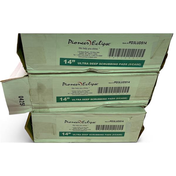BNIB Pioneer Eclipse 14" Ultra Deep Scrubbing Pads (5/case - 3 Boxes)