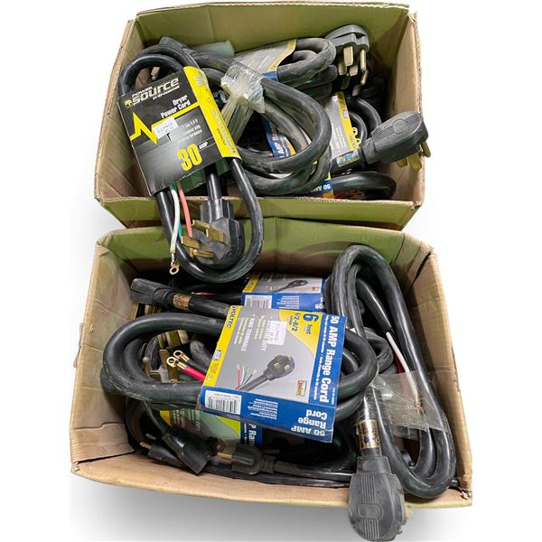 BNIB Assorted Sizes & Models Range Cords - approx. 30 pcs