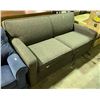 Image 1 : Grey two-seater Sofa Bed - approx. 71" Long x 37" Deep
