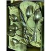 Image 4 : Vintage Oneida Silver-Plated Flatware Set & Vanity Set - includes Misc. Jewellery