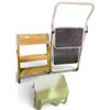 Image 1 : Group of Step Stools & Folding Ladder - 4 pcs