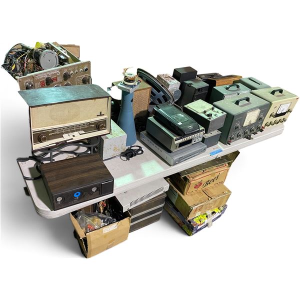 Large Group of Vintage Electronics & Speakers - includes Heathkit Audio Analyzer, Distortion Meter, 