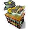 Image 1 : Multi-Tier Steel Tools Rolling Cart & Contents - cinldues Shop-vac, CAbles & More