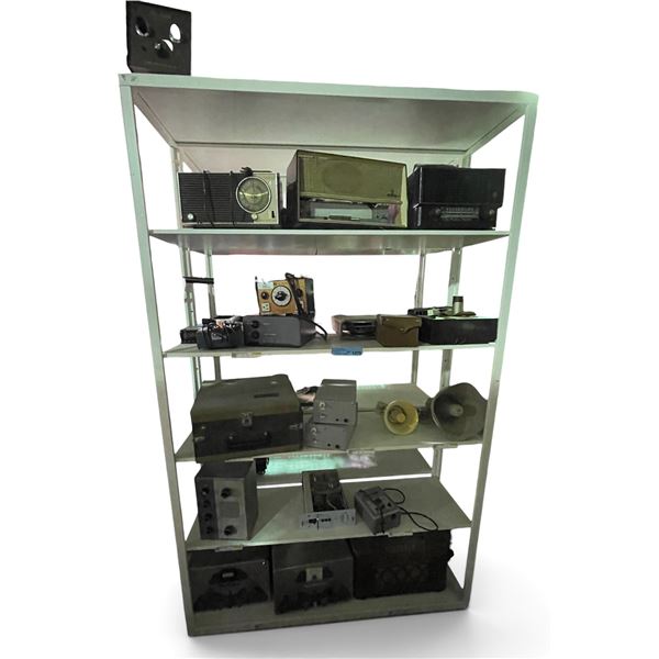 Large Group of Vintage Electronics & Speakers - includes Radio & tube parts, Transmitter & More