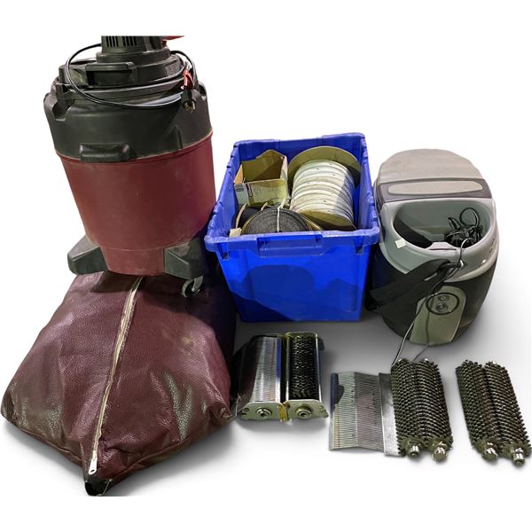 Shop-Vacuum & Vintage Misc. Items - includes Metal Rollers attachments/ Vintage Clothing & Sewing Su